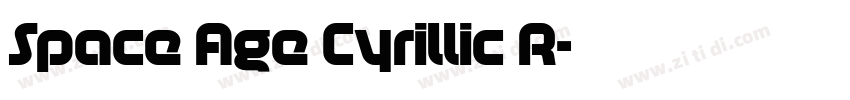 Space Age Cyrillic R字体转换